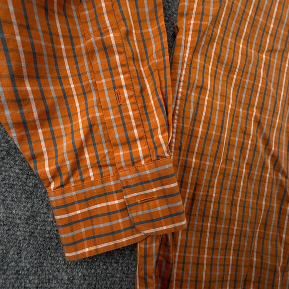 Vineyard Vines MAKERS MARK WHISKY LOGO Orange Check Murray Medium Cotton Men - Picture 15 of 16
